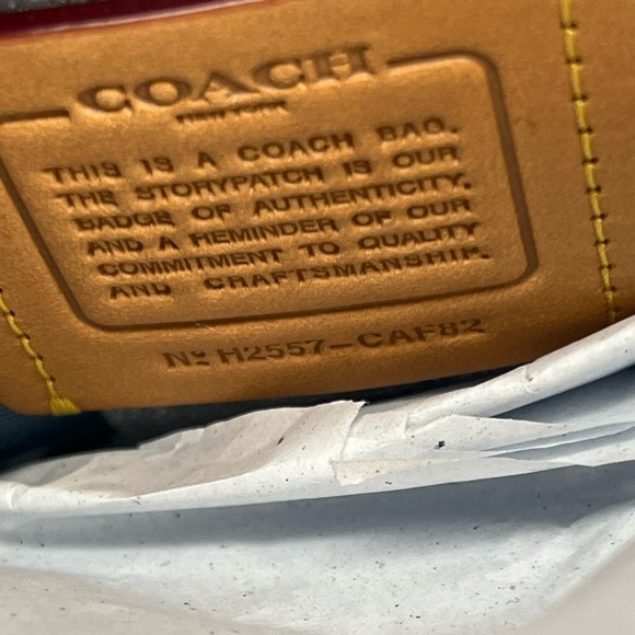 Coach Teri Mini Crossbody Bag In Signature Denim - Picture 13 of 13